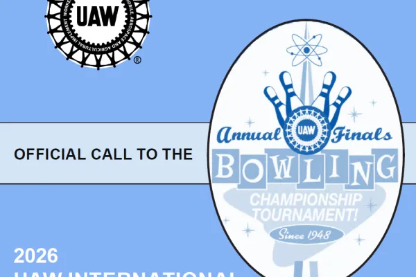 2026 UAW Bowling Finals ad
