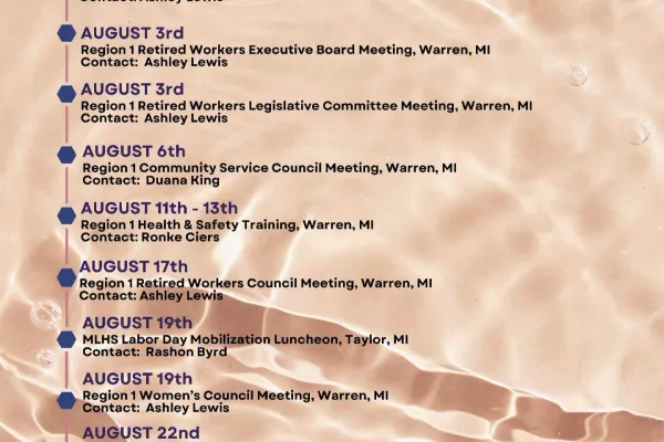 Region 1 August