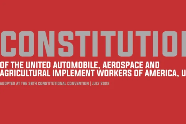 UAW Constitution Cover