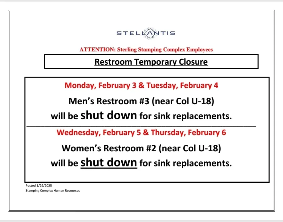 bathroom closure