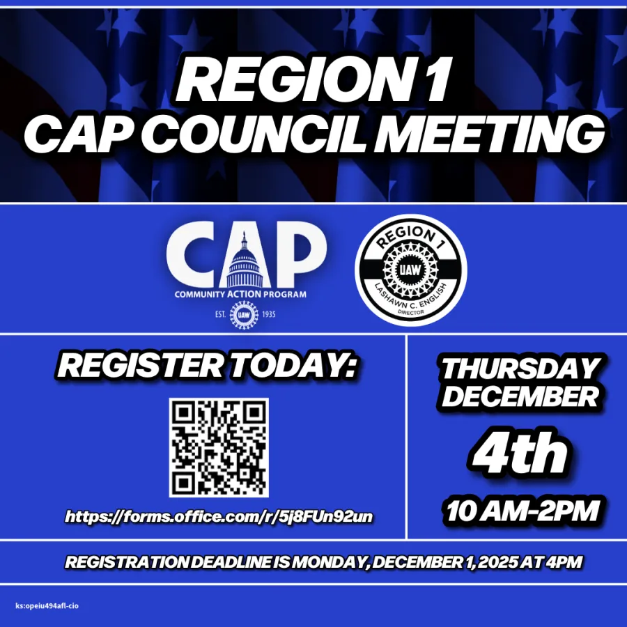 Region 1 Cap Council Meeting, December 4th 10am-2pm