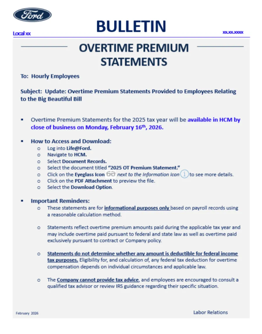 No Tax on overtime deduction help
