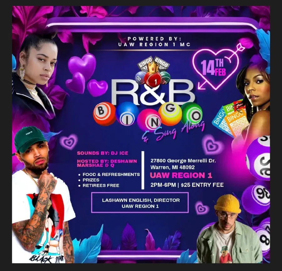 Men's Council R&B Bingo