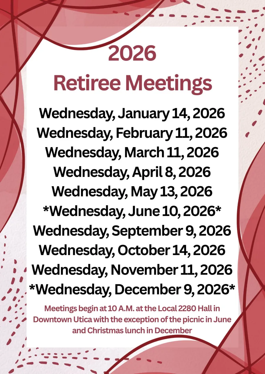 2026 retiree meetings