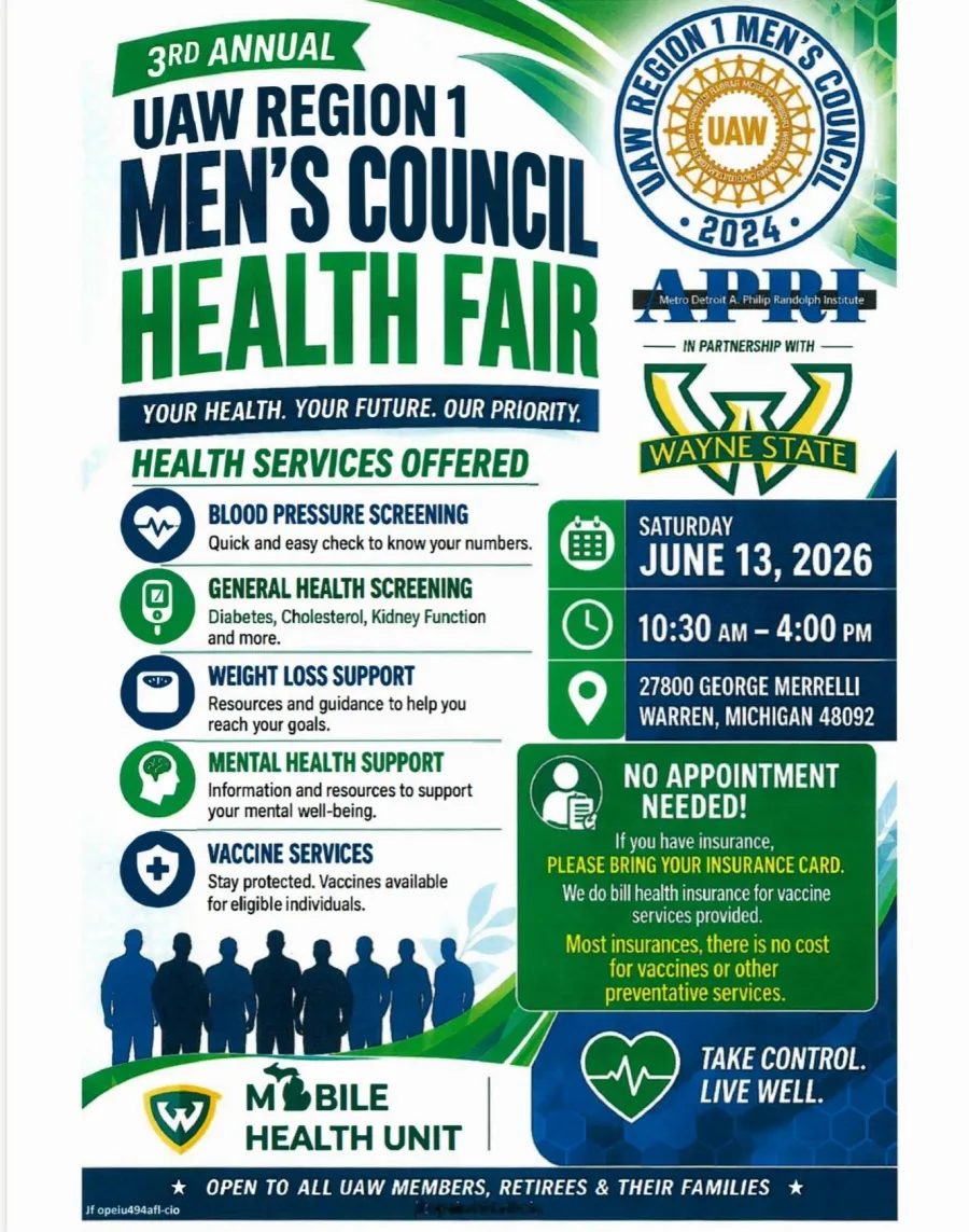 Men's Council Health Fair