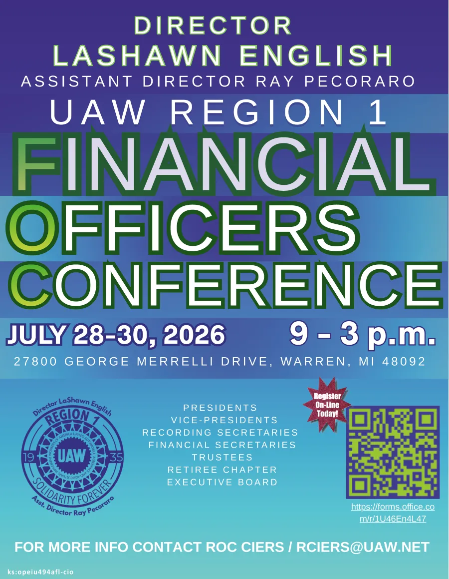 UAW Region 1 Financial Officers Conference