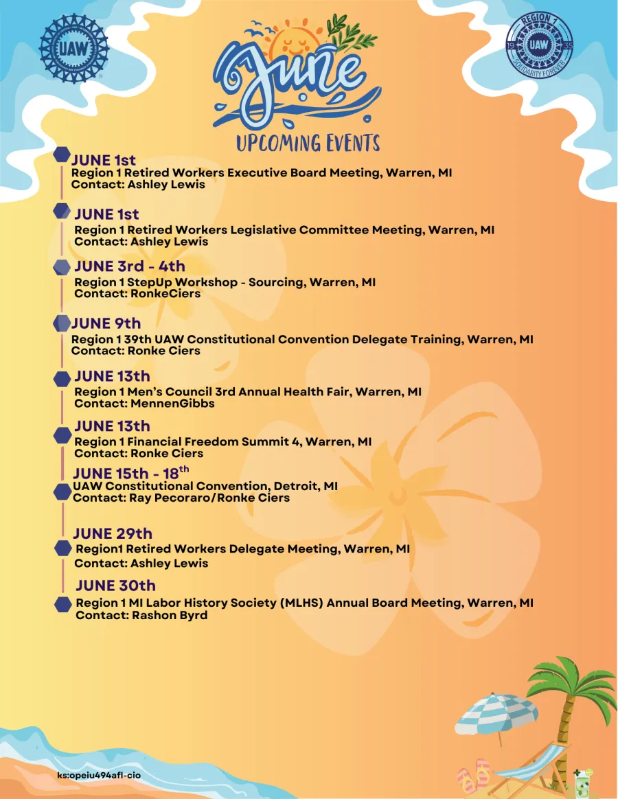 June Upcoming Events