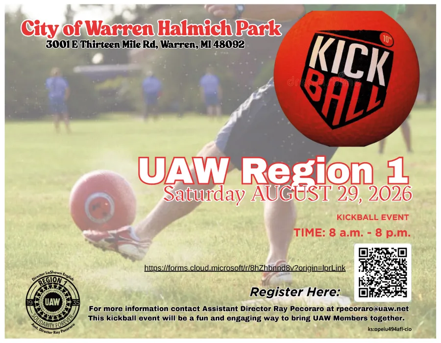 UAW Region 1 Kickball Event