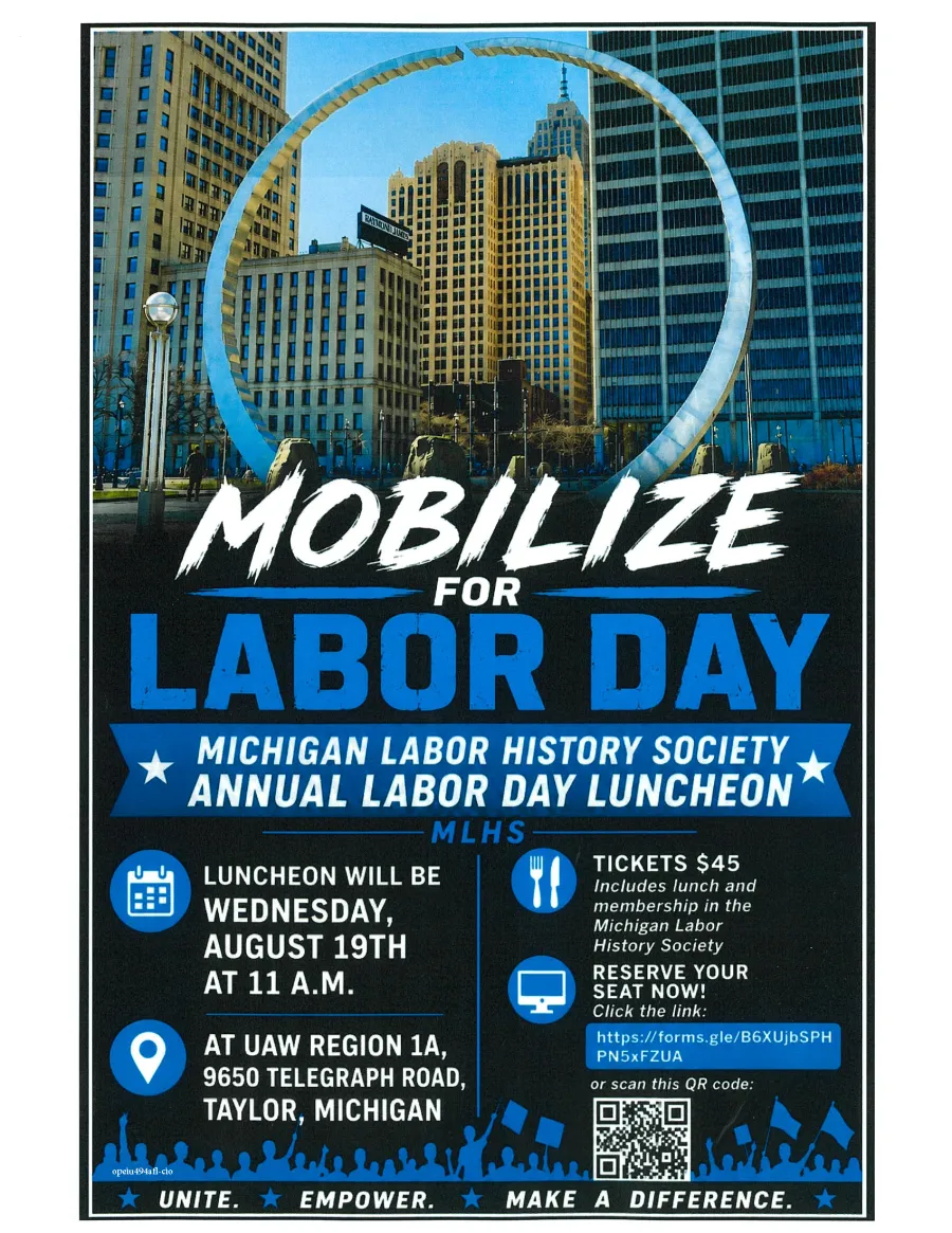 Michigan Labor History Society Annual Labor Day Luncheon