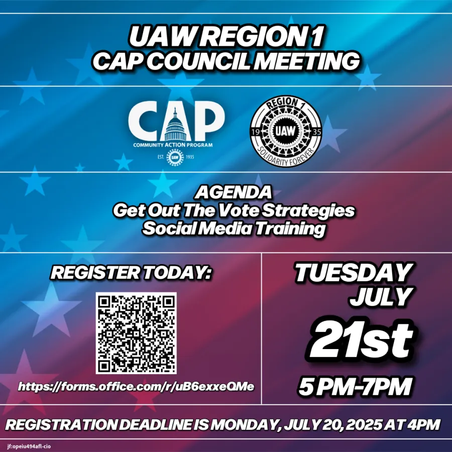 UAW Region 1 CAP Council Meeting
