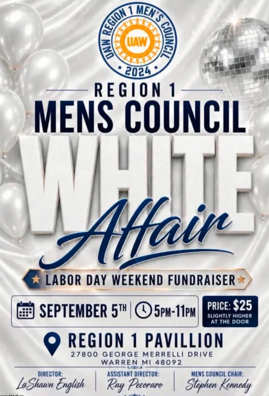 Region 1 Men's Council White Affair