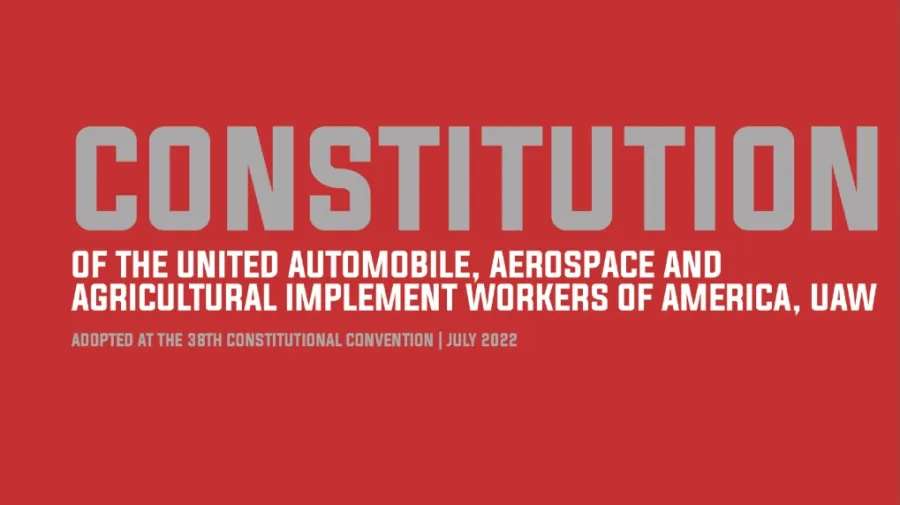 UAW Constitution Cover