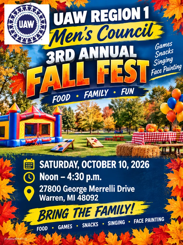 UAW Region 1 Men’s Council 3rd Annual Fall Fest