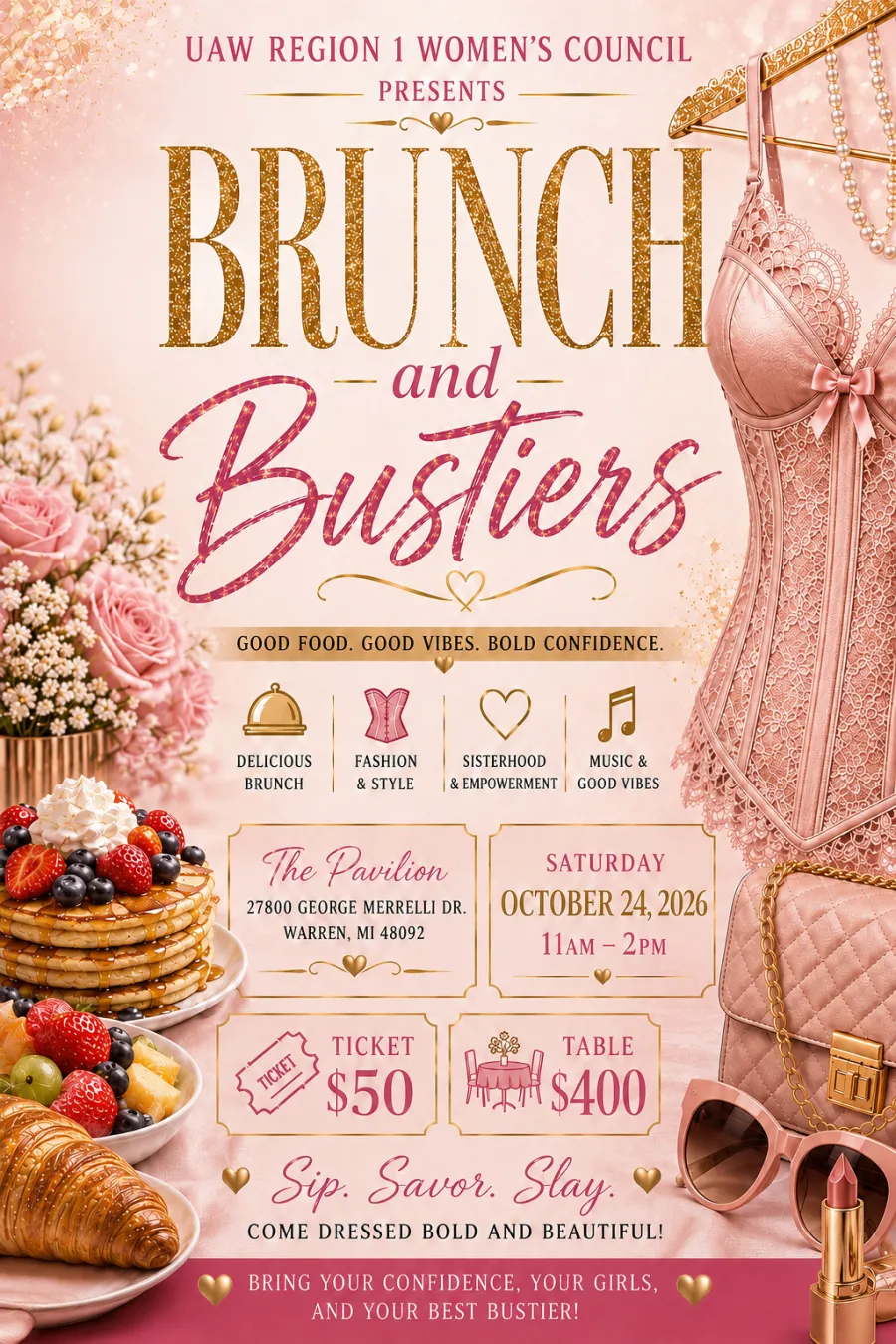 UAW Region 1 Women’s Council Brunch and Bustiers