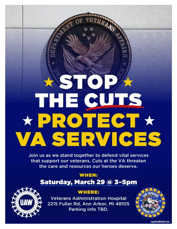 Stop the Cuts - Protect VA Services Rally