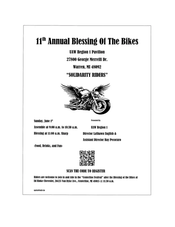 11th Annual Blessing of the Bikes