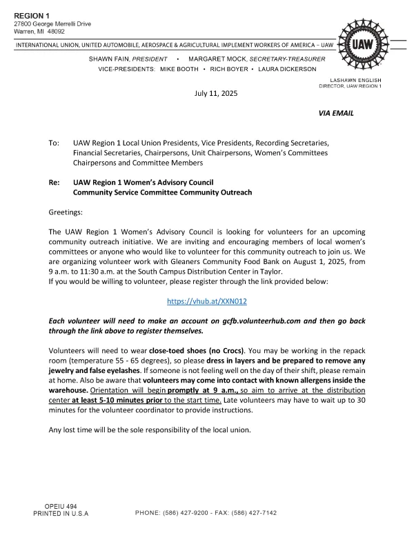 Volunteers Needed Gleaners