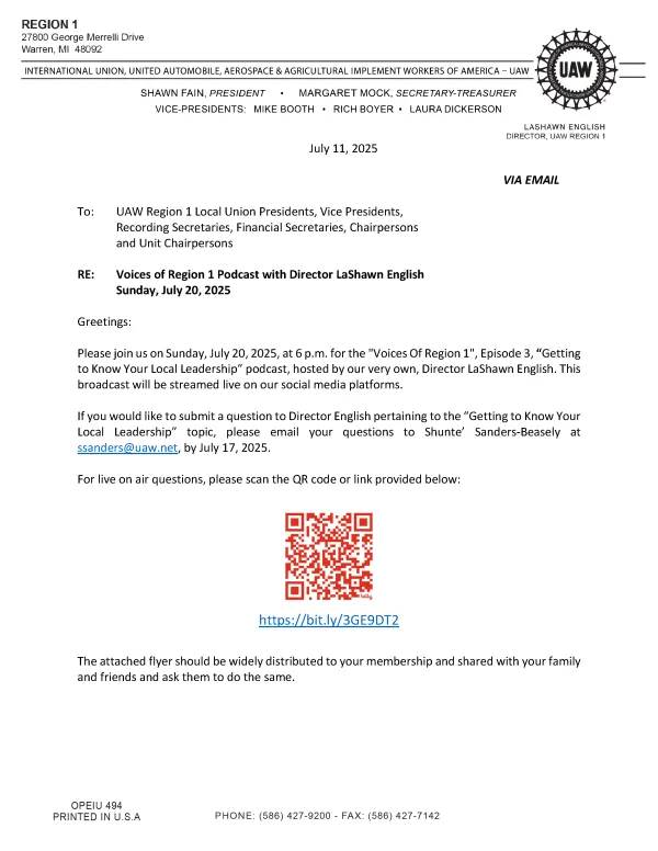 Voices of Region 1 ~ Episode 3 "Getting to Kow Your Local Leadership"