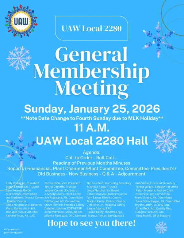 Jan 2026 General Membership Mtg
