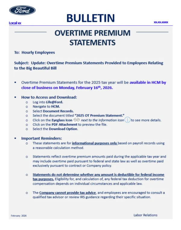 No Tax on overtime deduction help