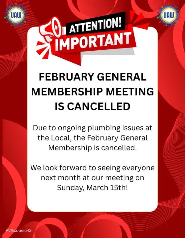Feb Gen mem mtg