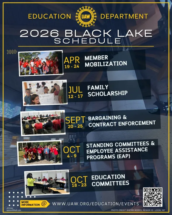 2026 Black Lake Schedule