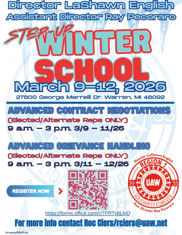 Region 1 winter school