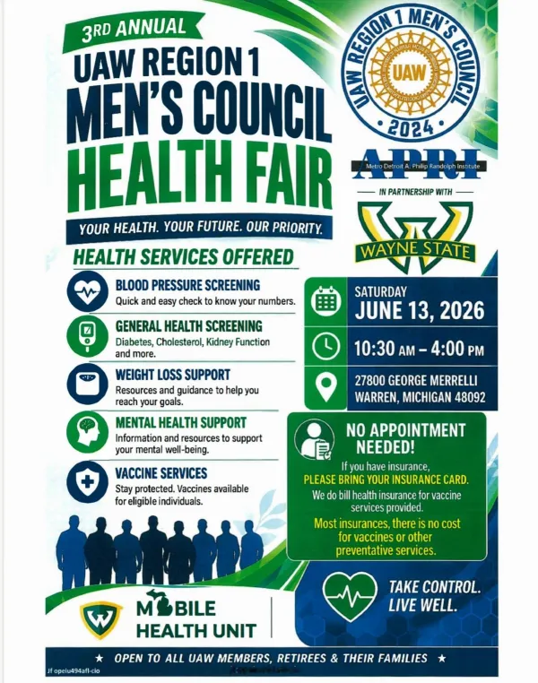 Men's Council Health Fair