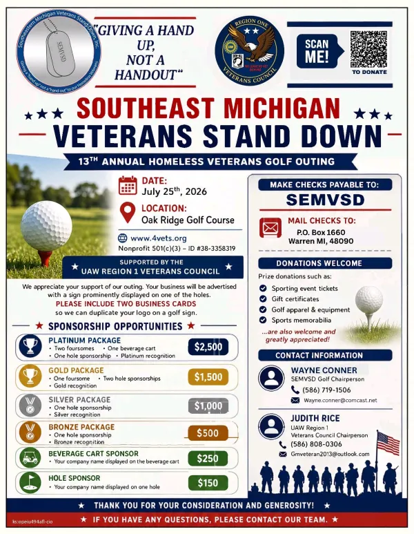 stand down golf outing 