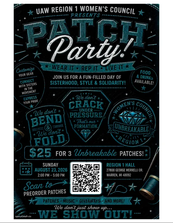 Region 1 Women's Council Patch Party