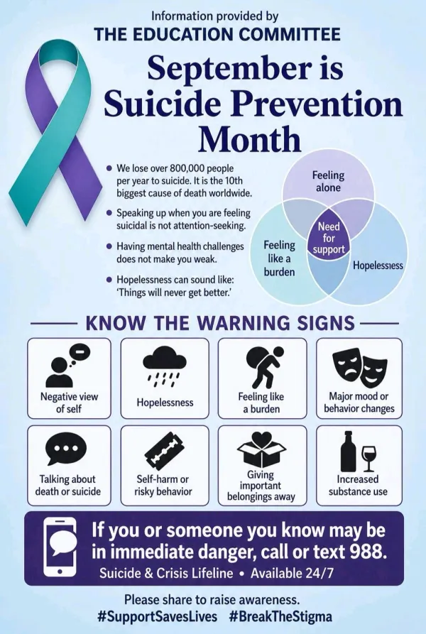 Local 2280 Education Committee Suicide Awareness